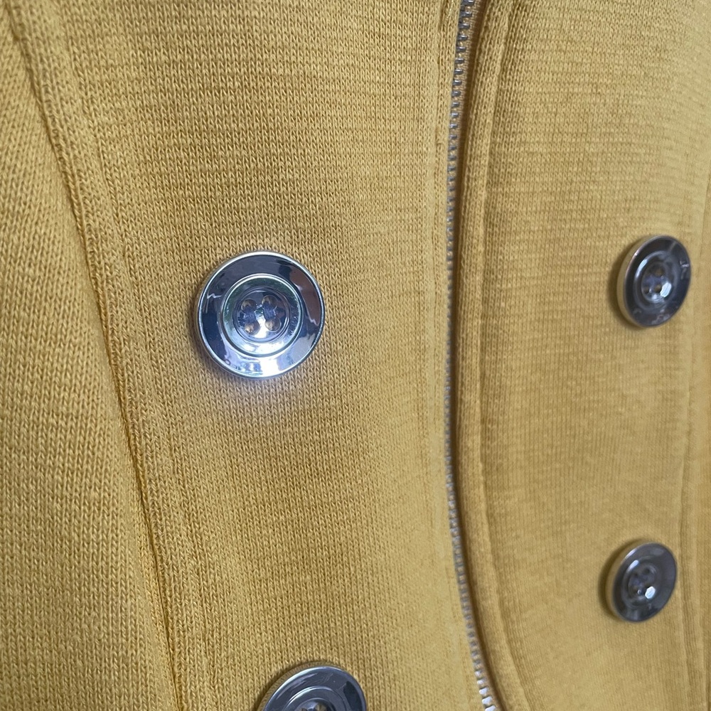 I.N.C. International Concepts Women’s S Yellow Lined Silver Pocket Trench Coat - Picture 4 of 11